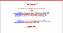 Desktop Screenshot of calcinator.com